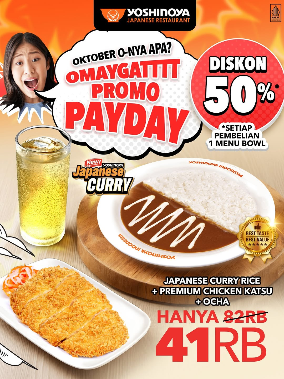 Promo Yoshinoya Payday Oktober 2025 Diskon s/d 50% - Image 1