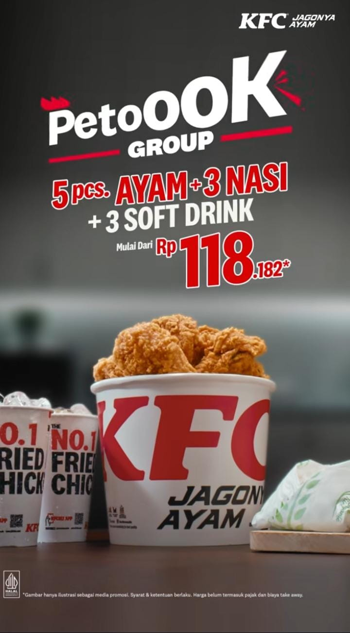 Promo KFC Petoook Group: Paket Kenyang Rame-Rame Hemat Banget - Image 1