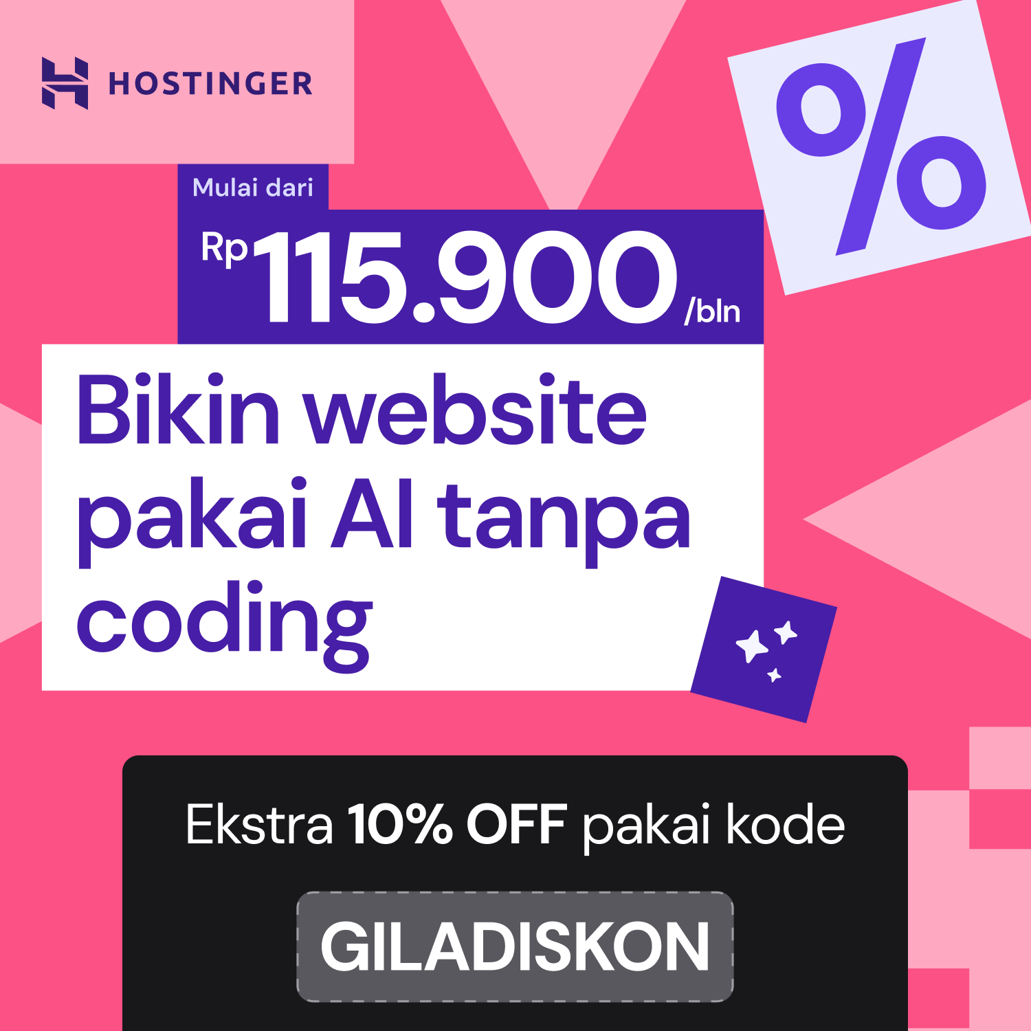 🤖 Hostinger Horizons (Rp115.900/bln) - Image 1