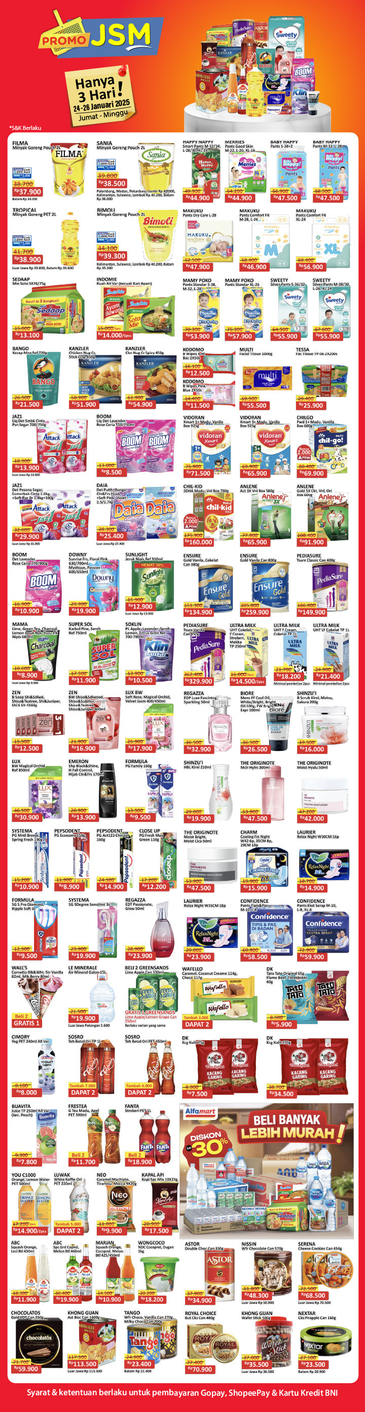 Promo  Alfamart JSM Periode 24 - 26 Januari 2025 - Image 1