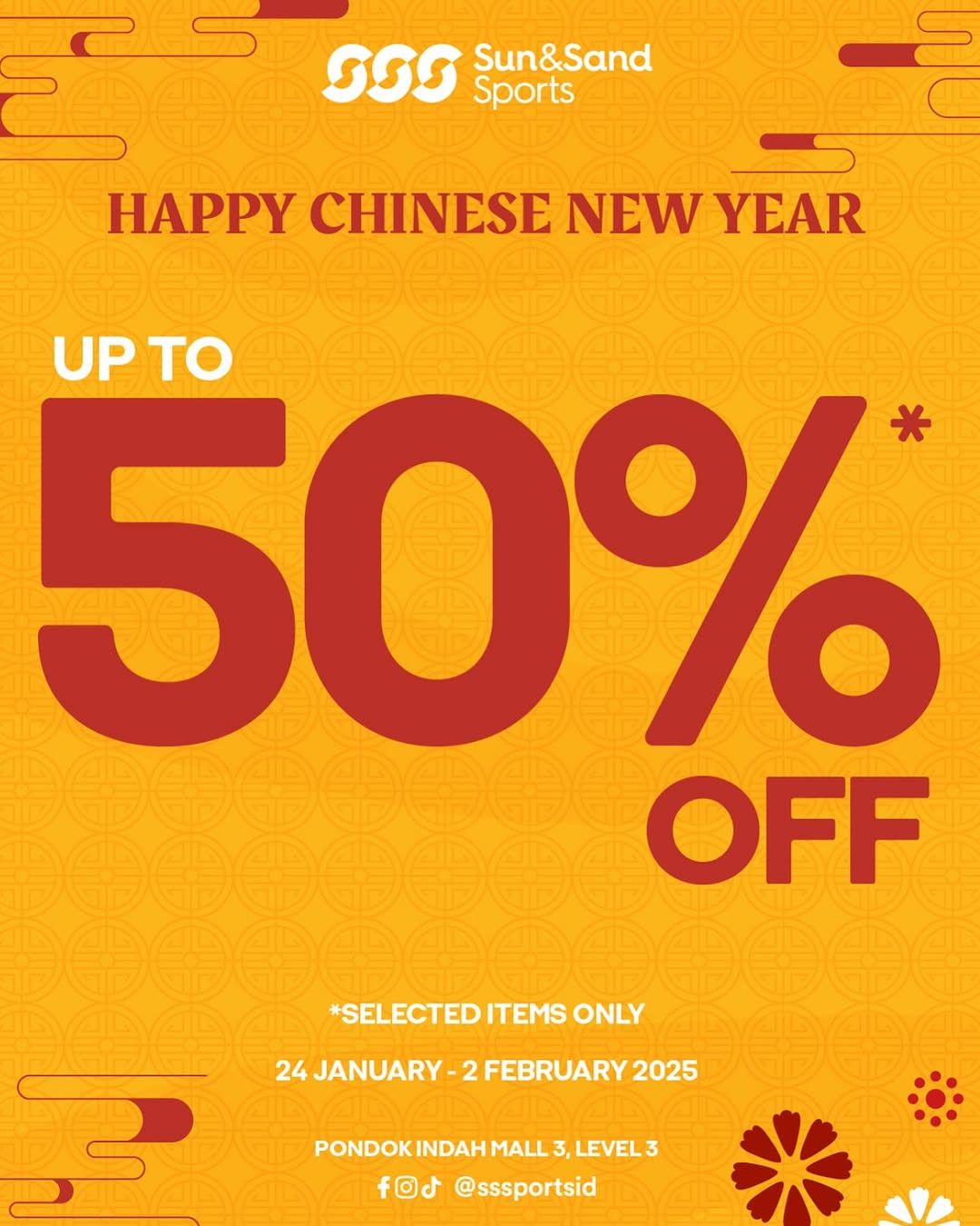 Promo Sun & Sand Sports Chinese New Year Diskon s/d 50% - Image 2