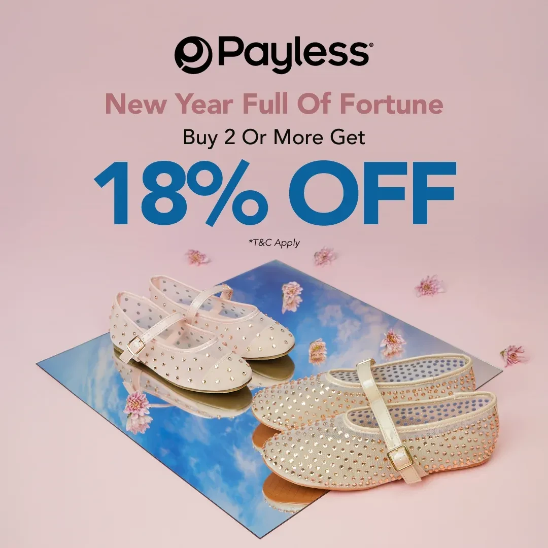 Promo Payless New Year Full of Fortune Beli 2 Atau Lebih Diskon 18% - Image 2