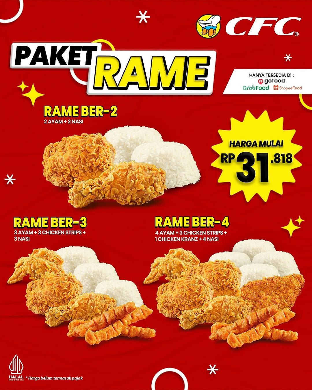 Promo CFC Paket Rame Mulai Dari Rp 31 Ribuan - Image 1