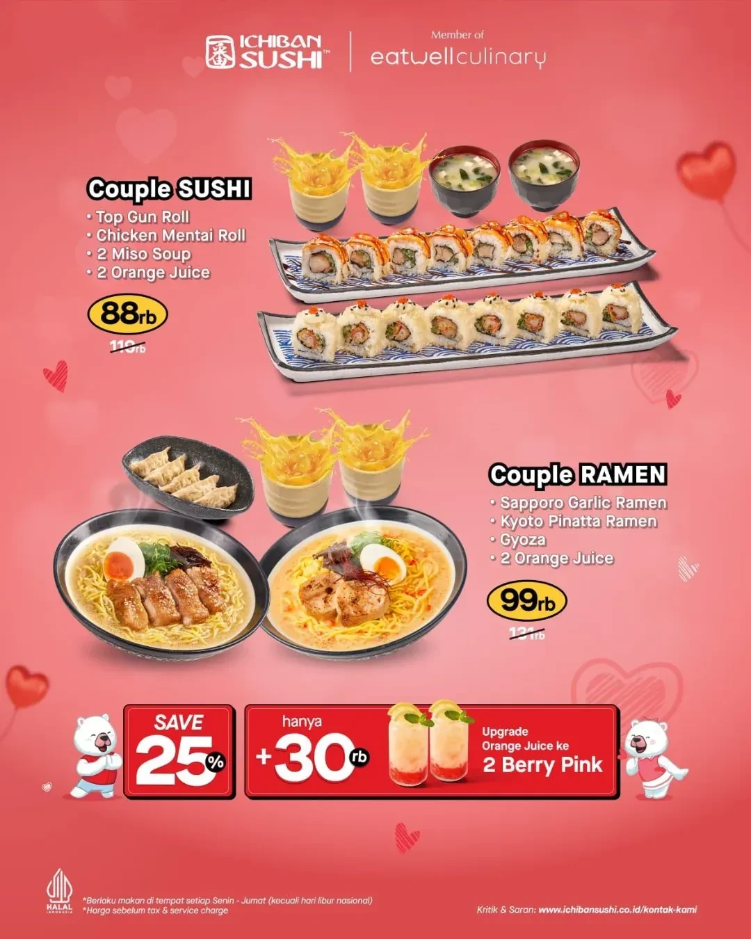 Promo Ichiban Sushi Paket Couple Mulai dari Rp 88K - Image 1