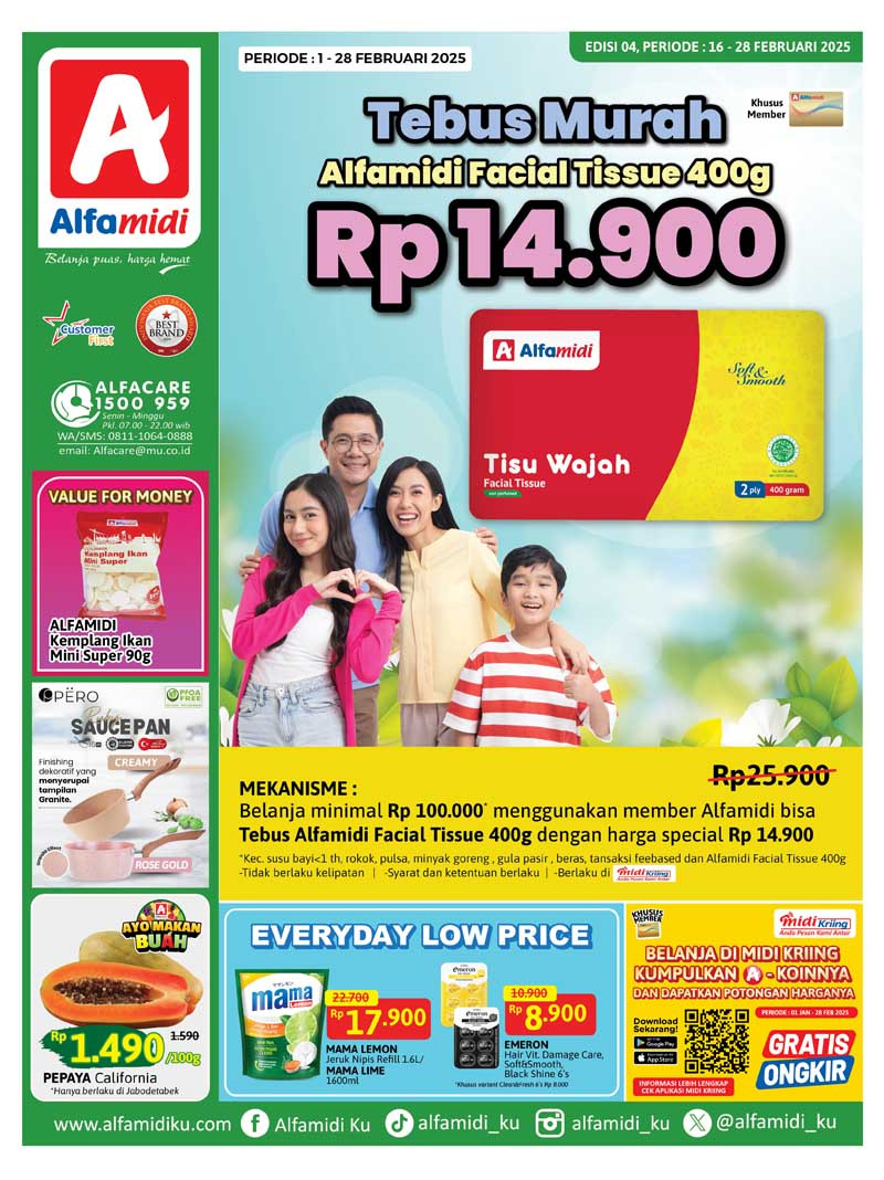 Katalog Promo Alfamidi Periode 16 - 28 Februari 2025 - Image 1