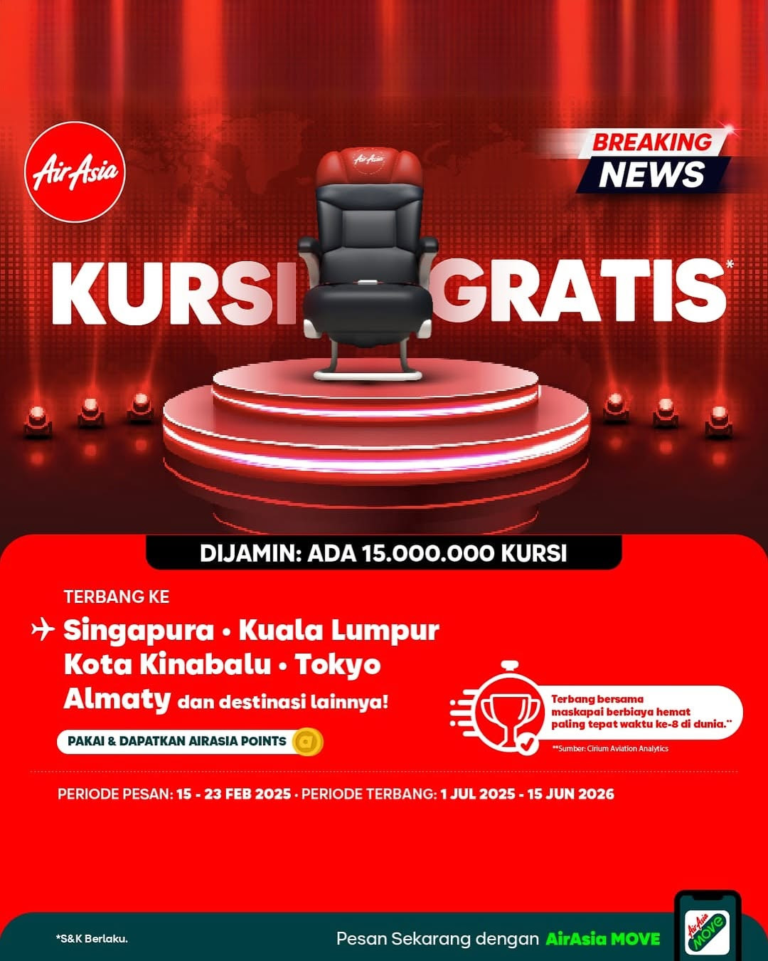 Promo AirAsia 15.000 Kursi GRATIS - Image 2