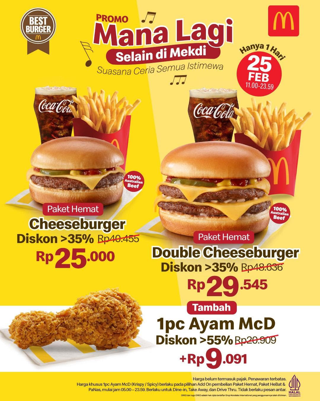 Promo McDonalds Mana Lagi Hanya 1 Hari - Image 1