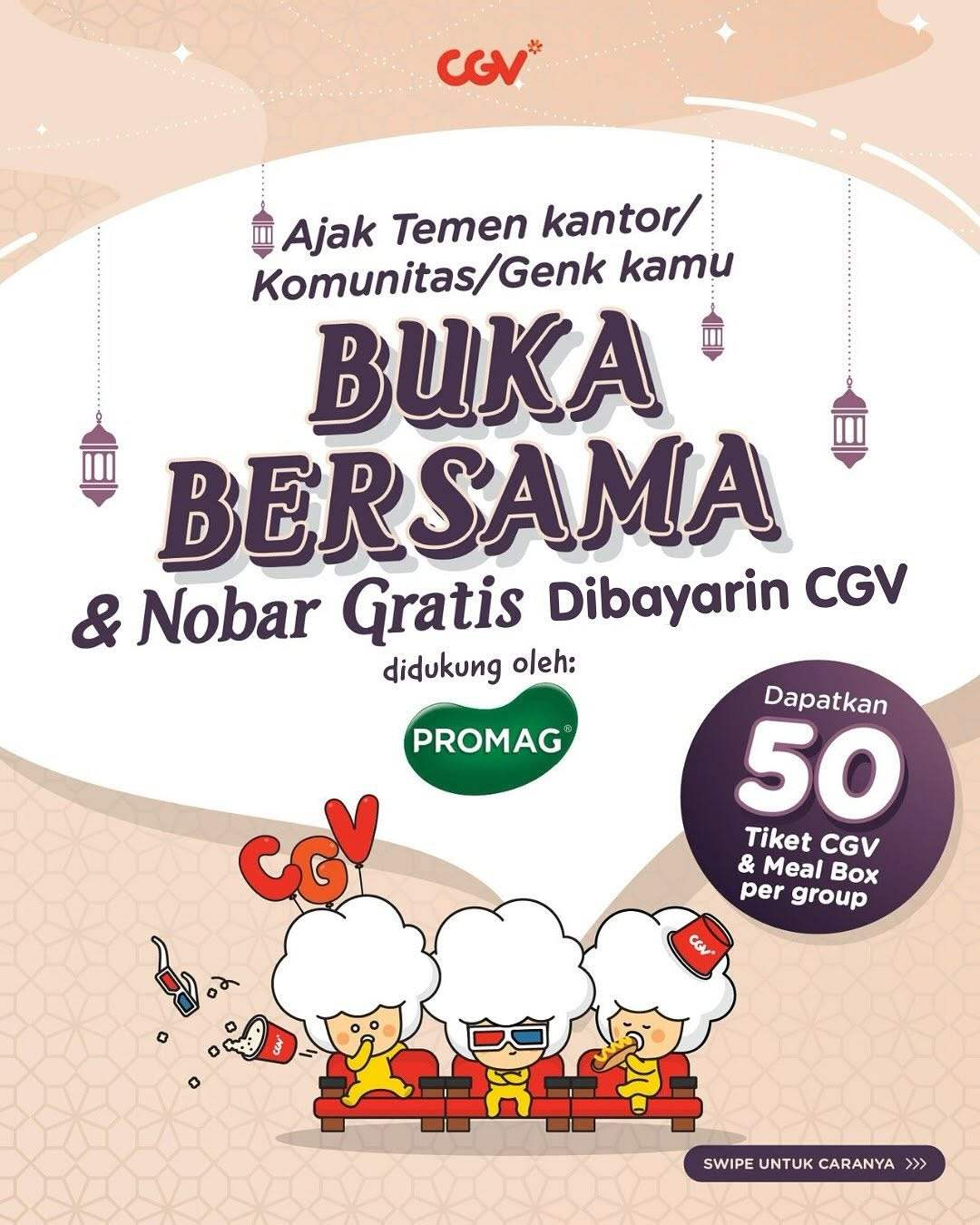 Promo CGV Buka Bersama dan Nobar Gratis - Image 1