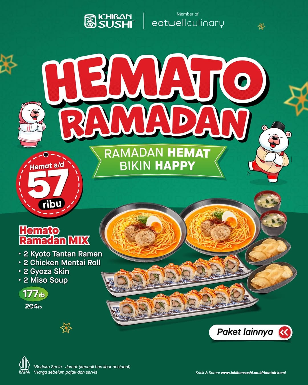 Promo Ichiban Sushi Hemato Ramadan Lebih Hemat Rp 57.000 - Image 1