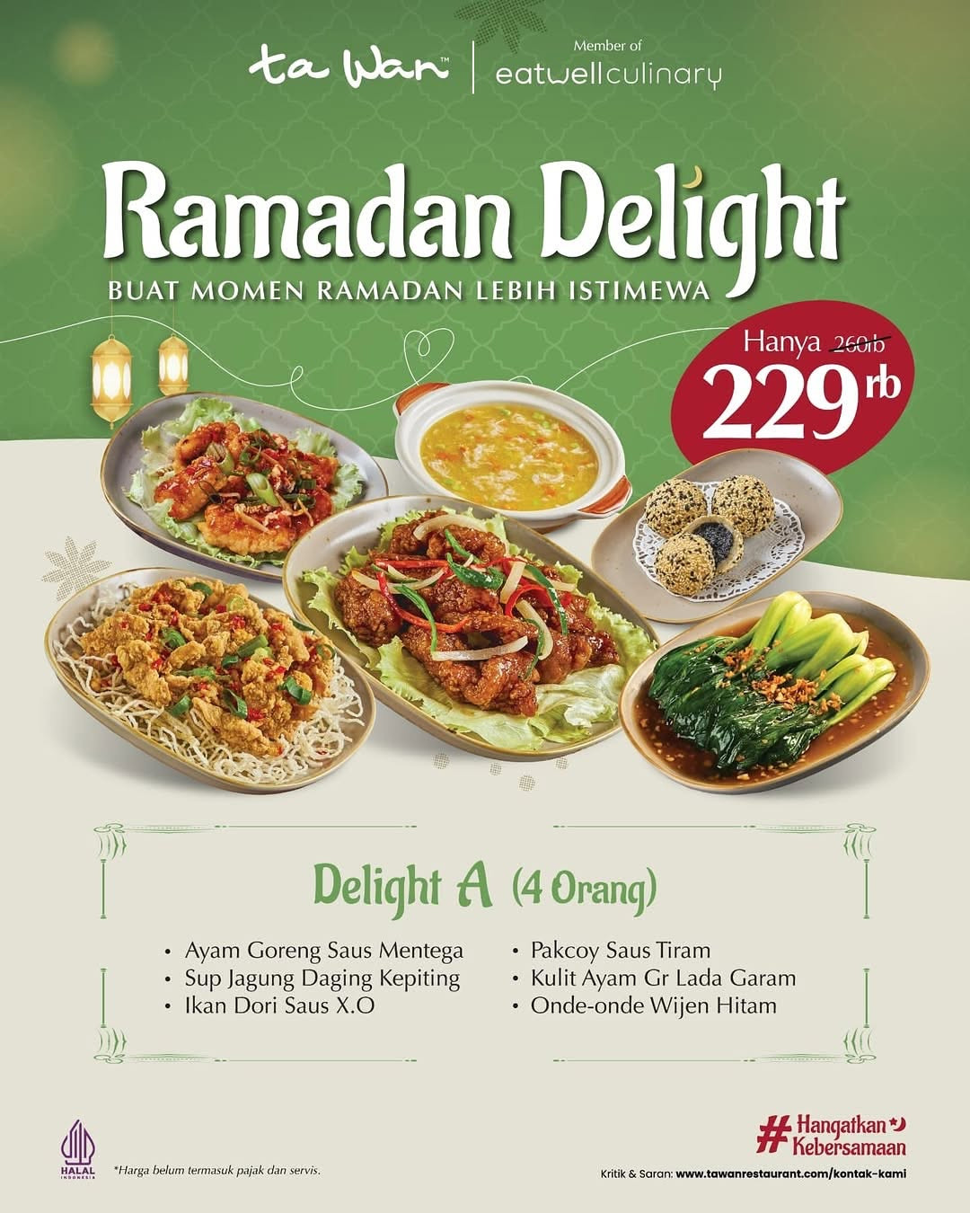 Promo Ta Wan Ramadan Delight Mulai Dari Rp 299K Untuk 4 Orang - Image 1
