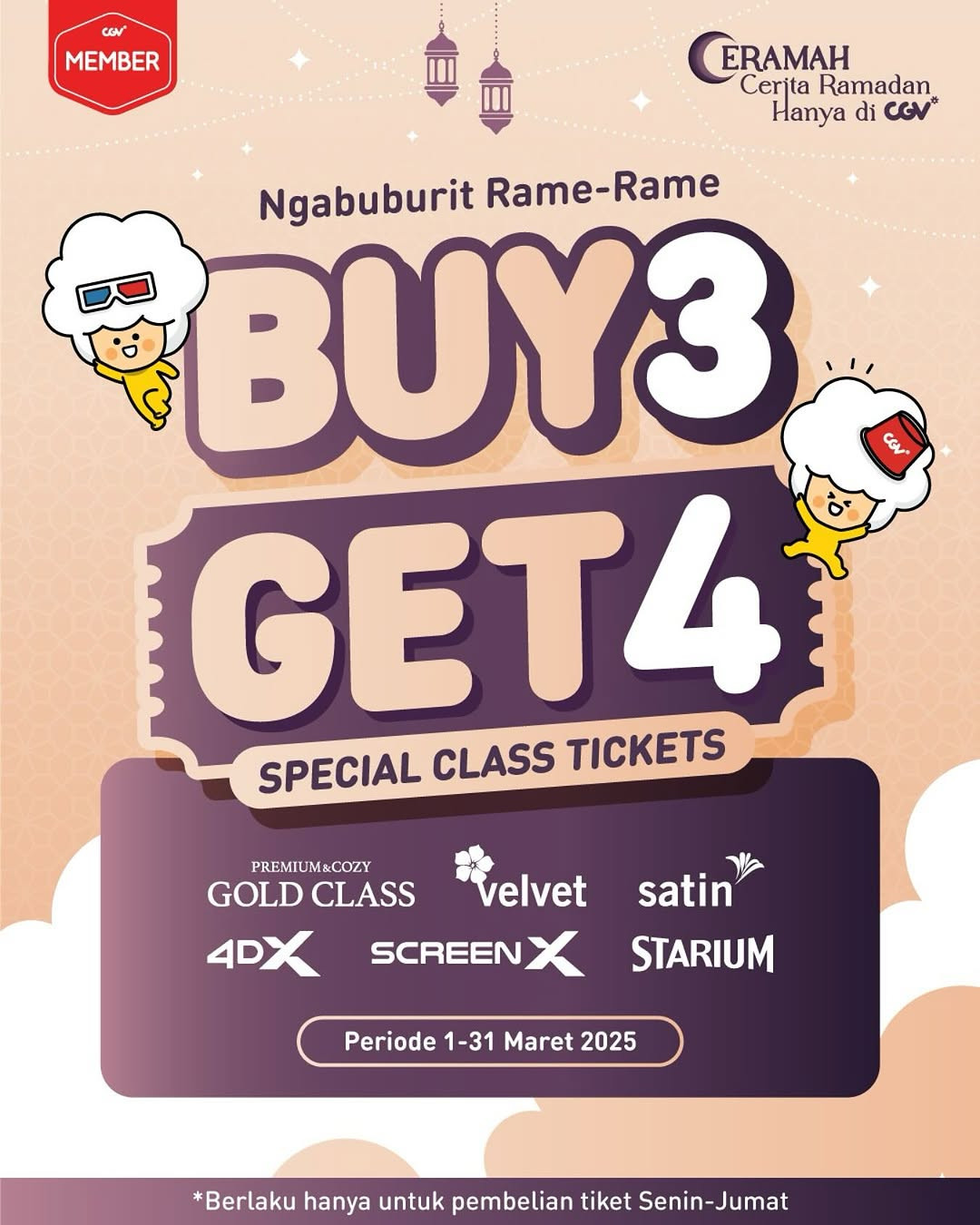 Promo CGV Buy 3 Get 4 - Image 1