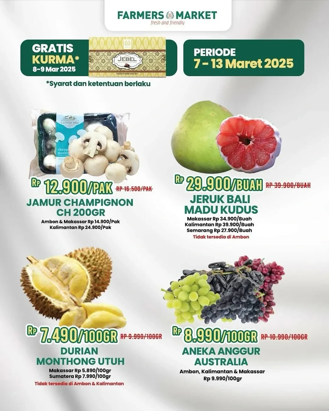 Promo Farmers Market Seminggu Hemat 7 - 13 Maret 2025