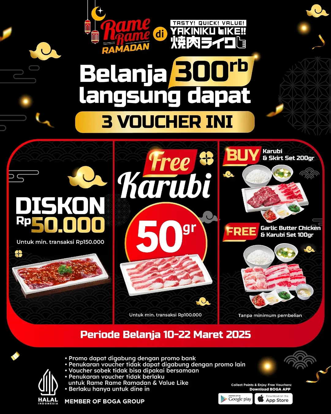 Promo Yakiniku Like Belanja Rp 300,000 Dapat 3 Voucher - Image 2