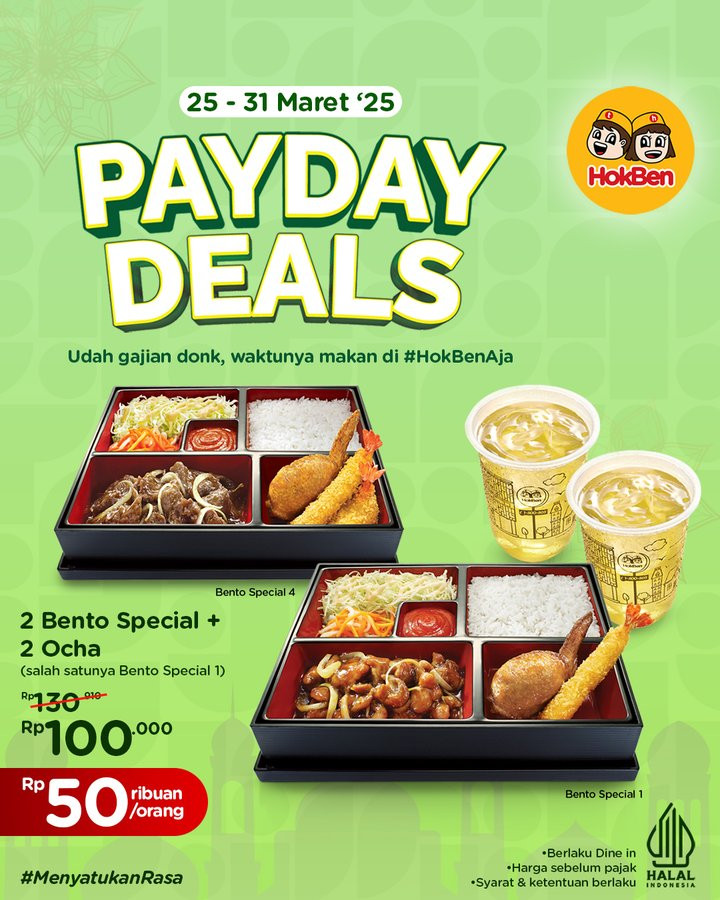 Promo Hokben Payday Deals Rp 50 Ribuan/Orang - Image 2