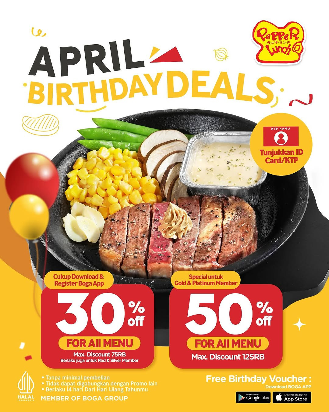 Promo Pepper Lunch April Birthday Deals Diskon s/d 50% - Image 2