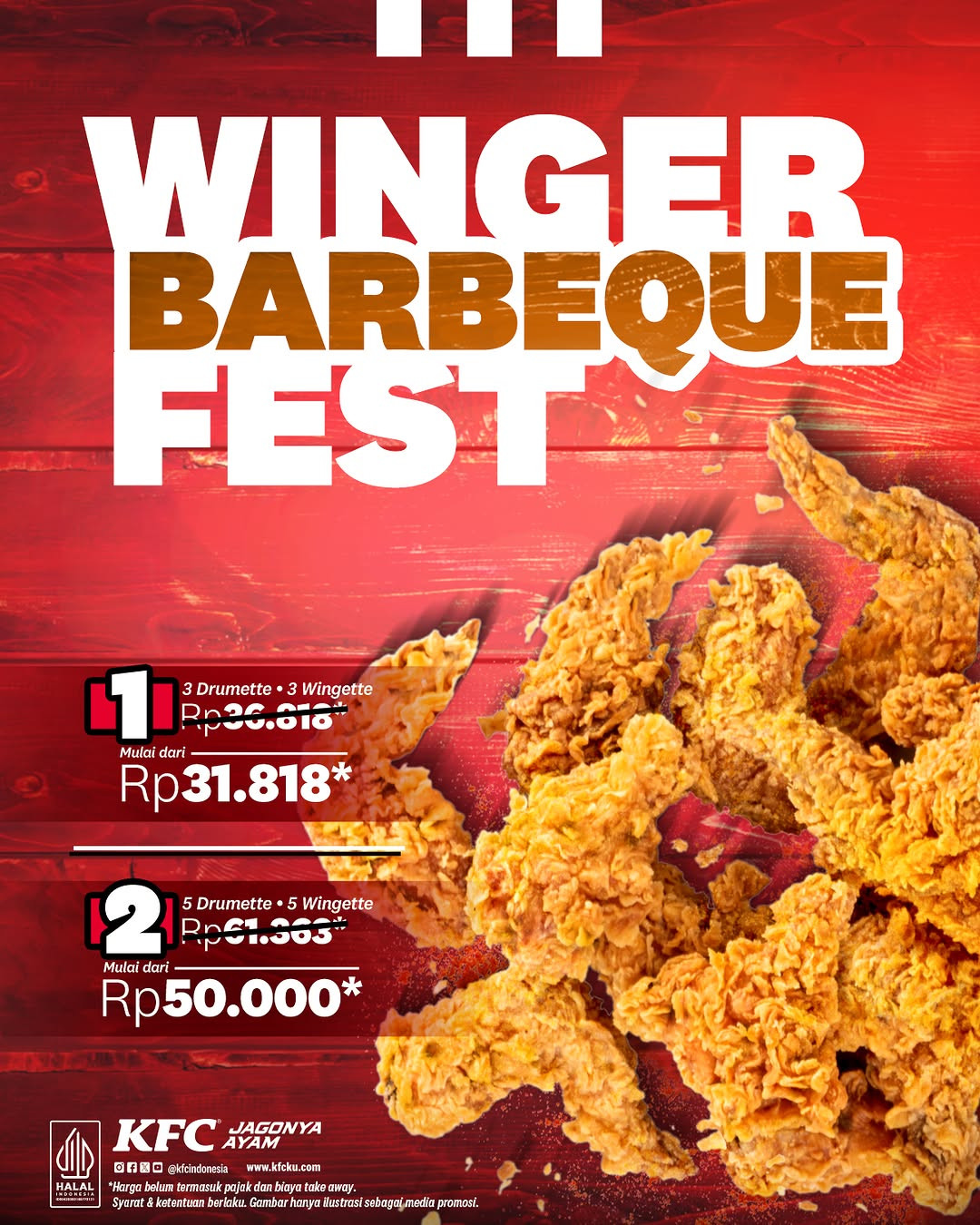 Promo KFC Winger Barbeque Fest Mulai Dari Rp 31 Ribuan - Image 1