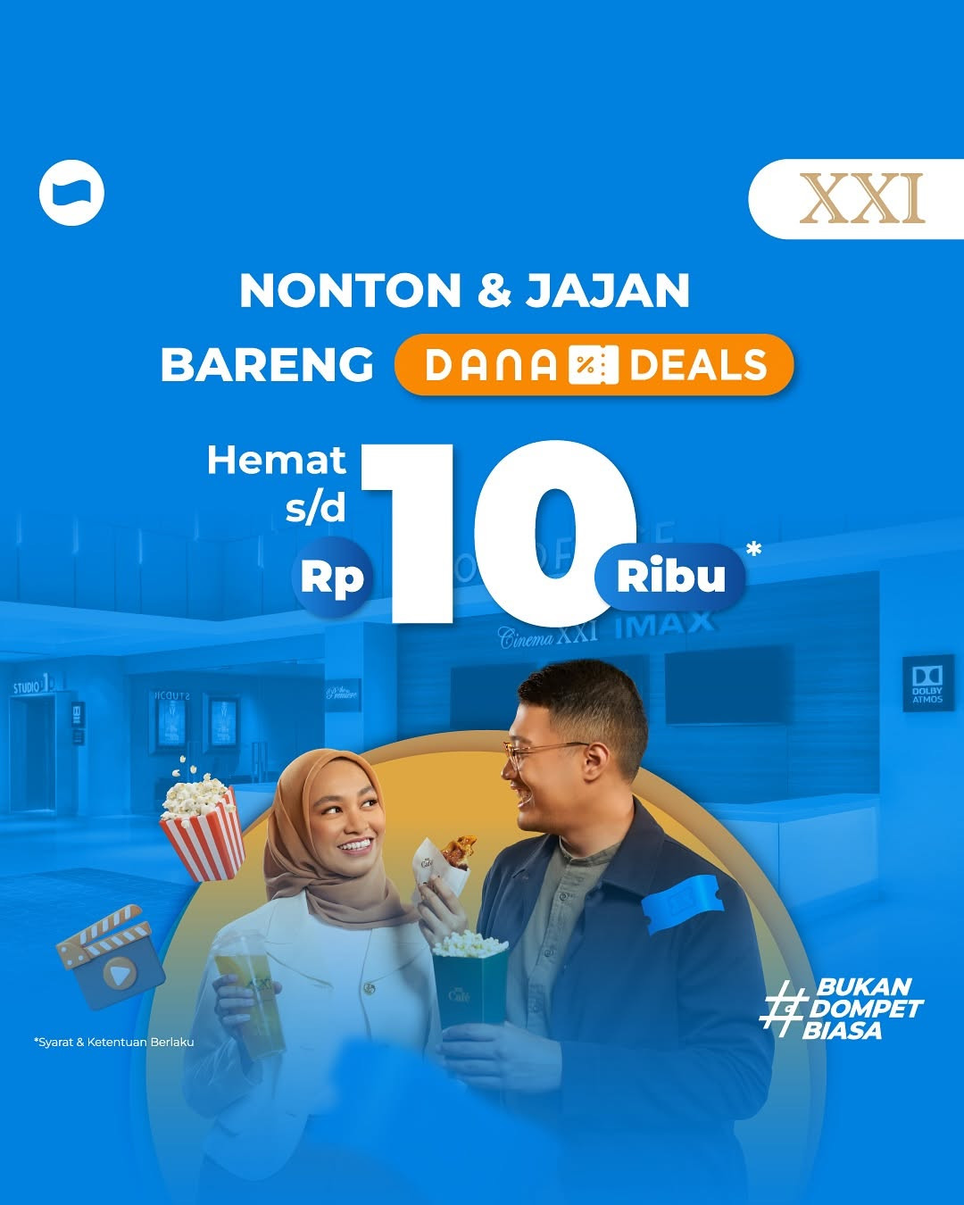 Promo Cinema XXI Hemat s/d Rp 10.000 dengan Dana Deals - Image 1