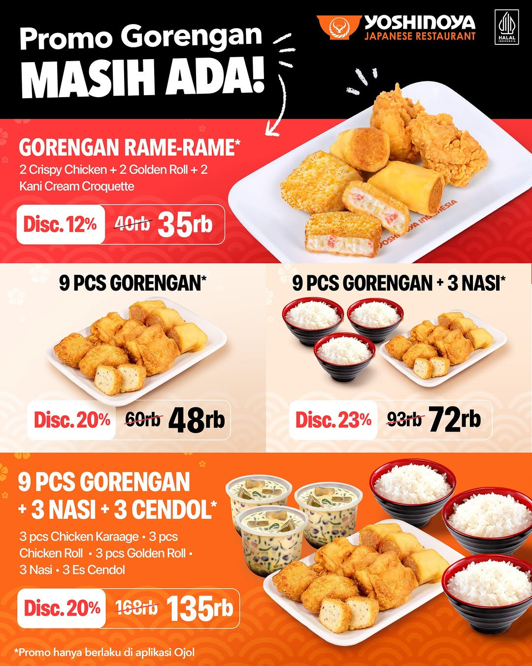 Promo Yoshinoya Spesial Gorengan Mulai Dari Rp 35 Ribuan - Image 1