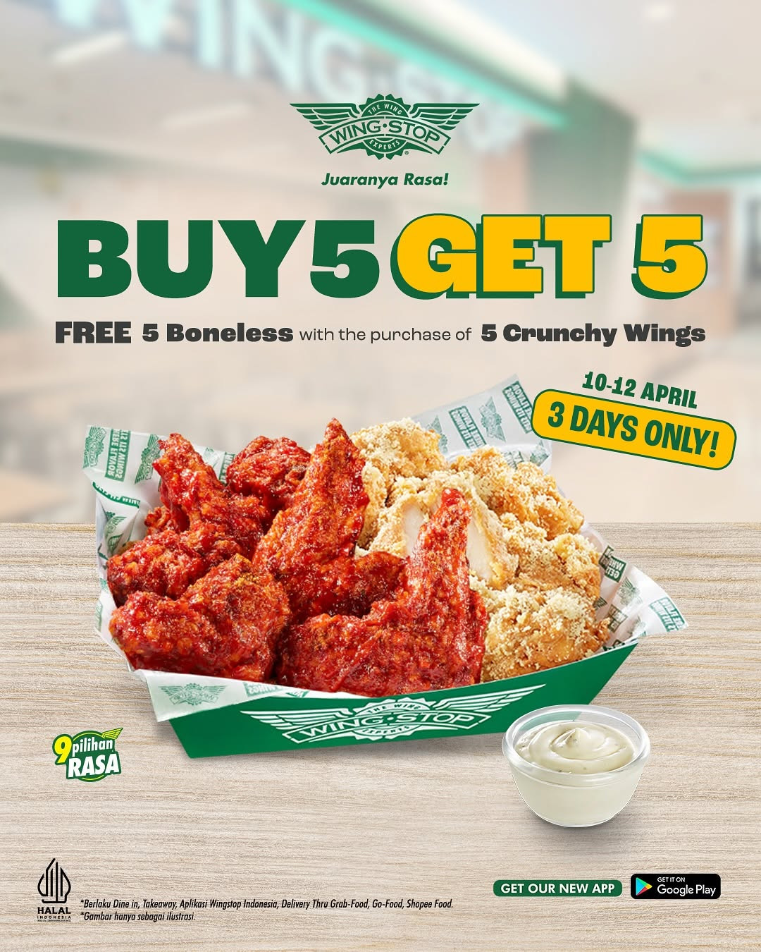 Promo Wingstop Buy 5 Get 5 - Image 1