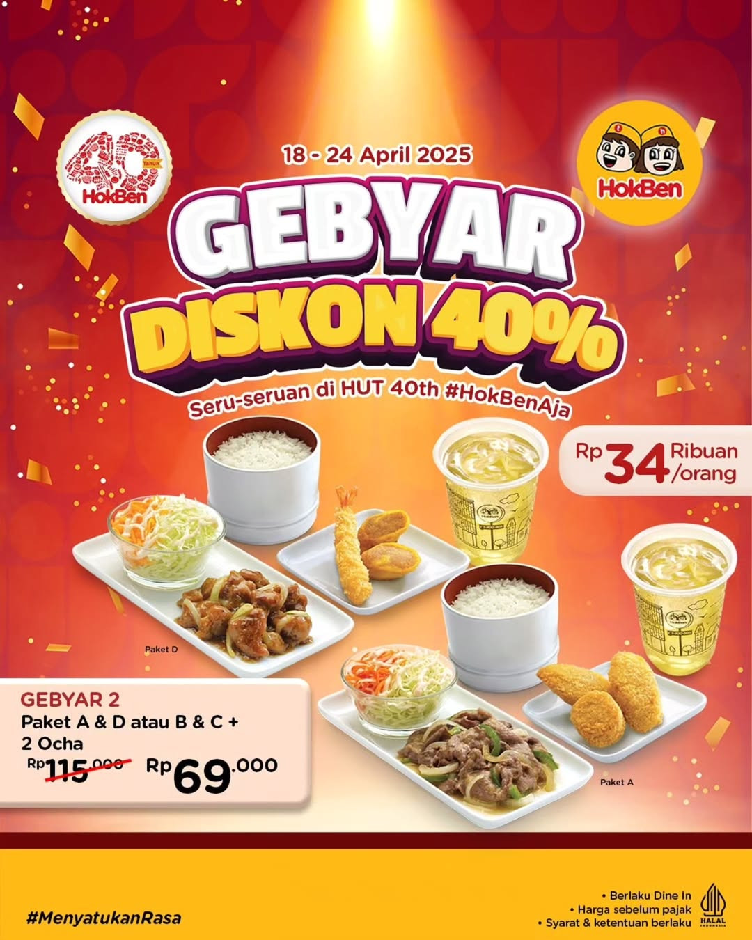 Promo Hokben 40 Tahun April 2025 - Image 1