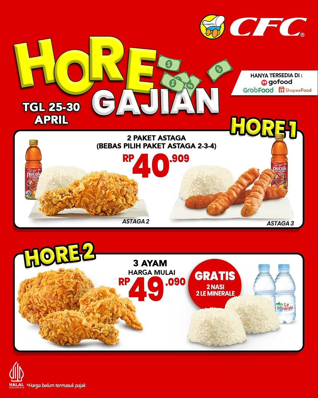 Promo CFC Hore Gajian Mulai Dari Rp 40 Ribuan - Image 1