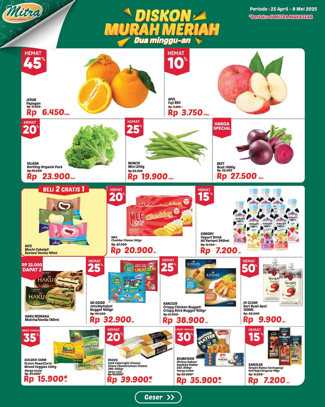 Promo Mitra Diskon Swalayan Diskon Murah Meriah 25 April - 8 Mei 2025 - Image 2