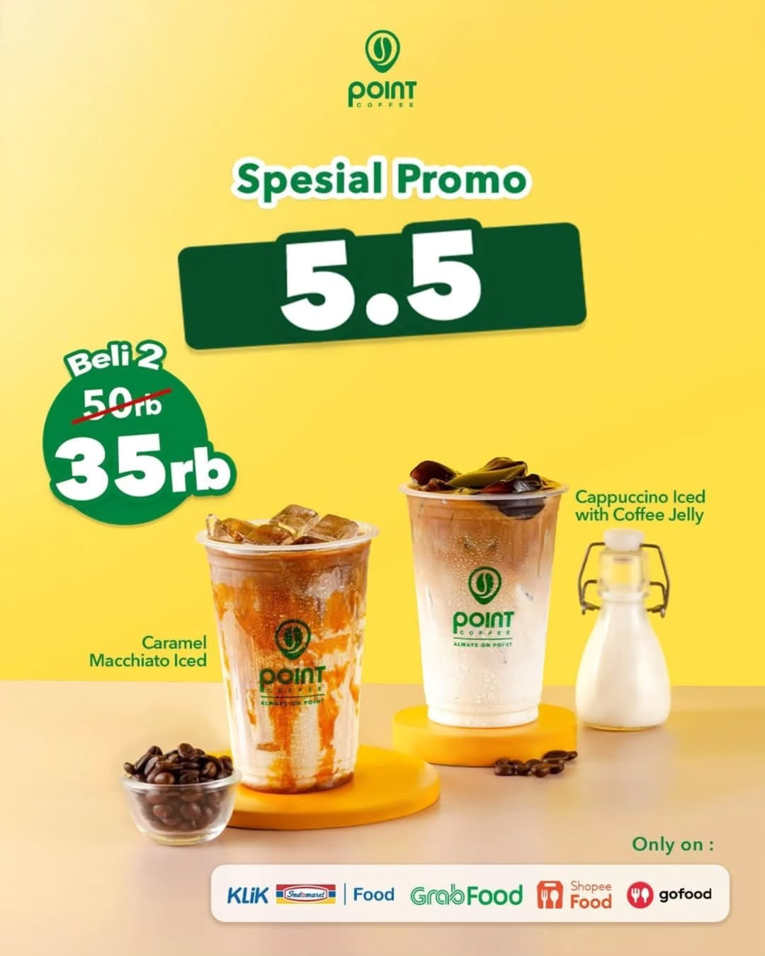 Promo Point Coffee Spesial Promo 5.5 Beli 2 Rp 35.000 - Image 1