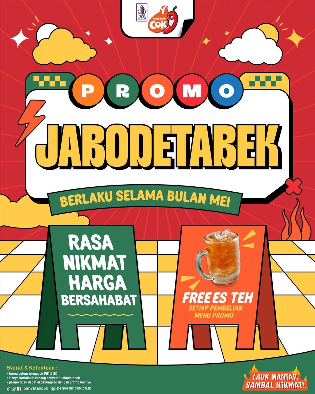 Promo Penyetan Cok Jabodetabek Mei Mulai Dari Rp 32.000 - Image 1