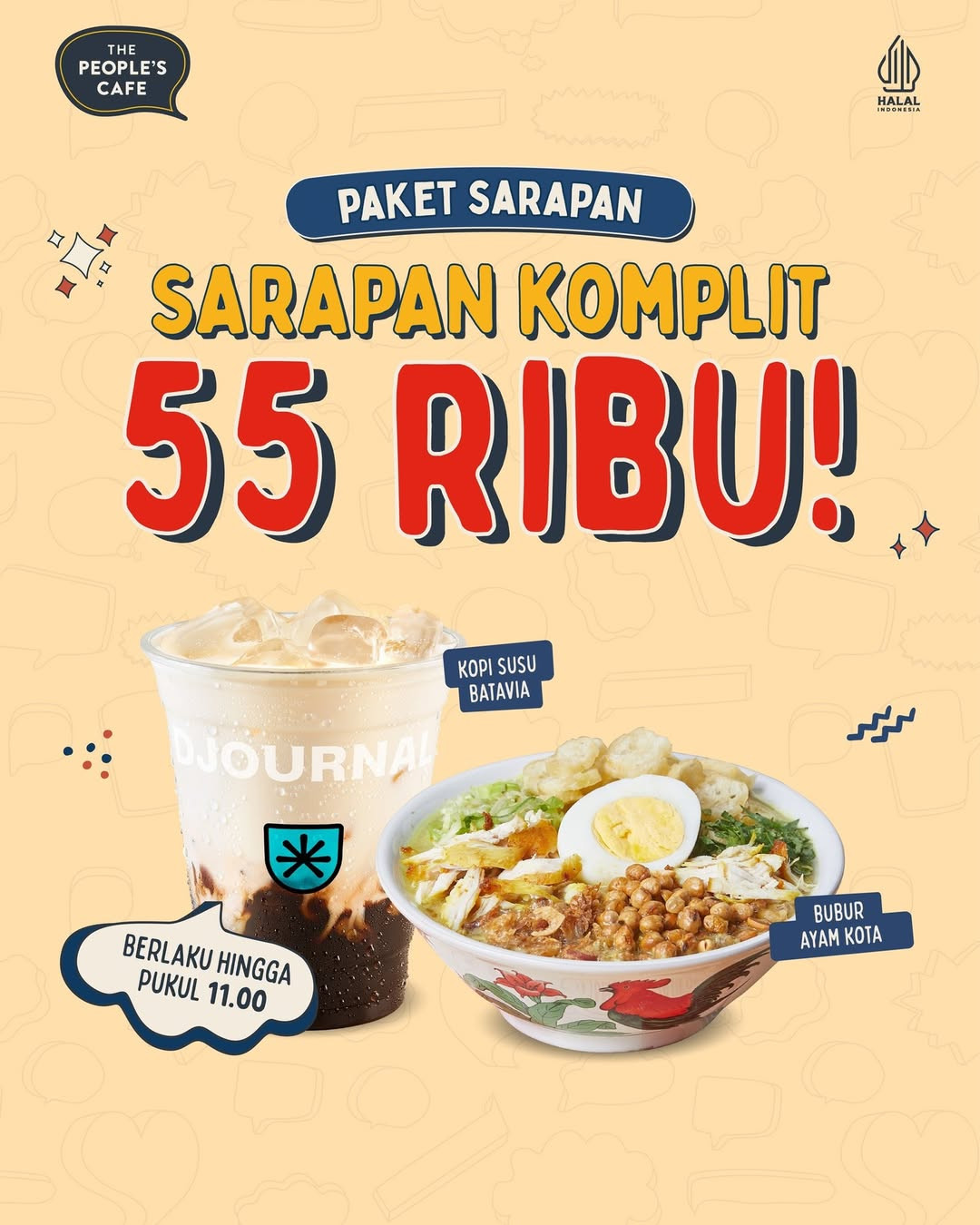 Promo People's Cafe Sarapan Komplit + Jajan Sore Rp 55.000 - Image 3