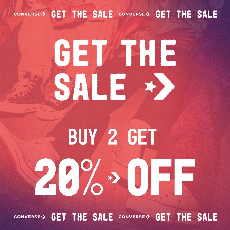 Promo Converse Get The Sale Beli 2 Diskon 20% - Image 2