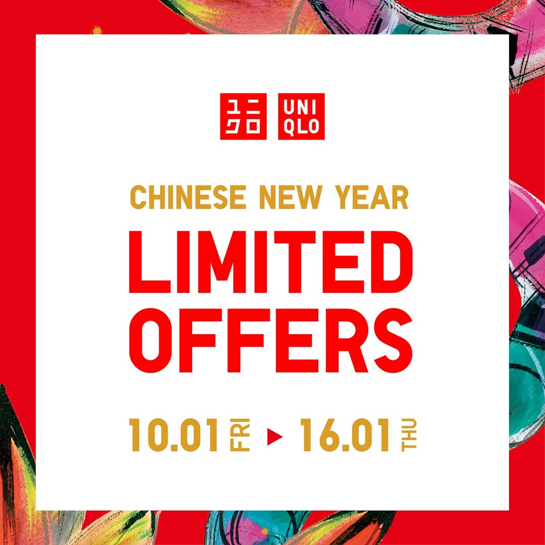Promo Uniqlo Chinese New Year Limited Offers 10 - 16 Januari 2025
