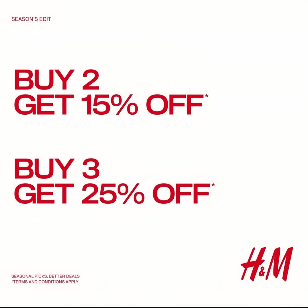 Promo H&M Diskon s/d 25% untuk Beli 3 Item - Image 1