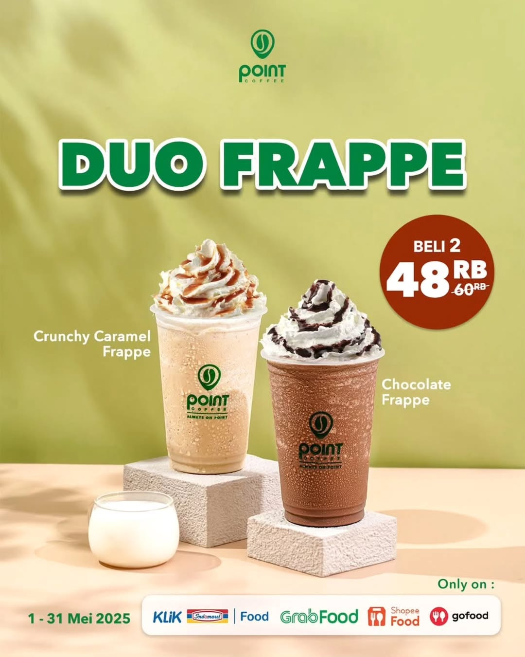 Promo Point Coffee Duo Frapper Beli 2  Hanya Rp 48.000 - Image 1