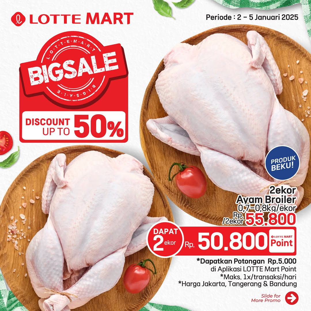 Promo Lottemart Big Sale Diskon s/d 50% 2 - 5 Januari 2025 - Image 2