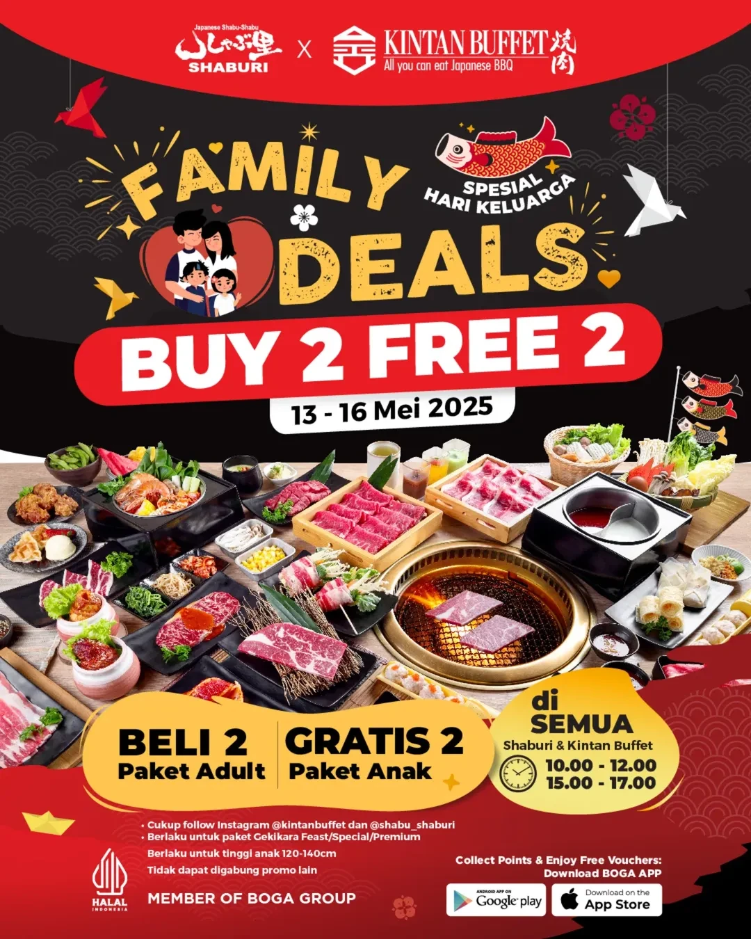 Promo Kintan Buffet & Shaburi AYCE Family Deals Buy 2 FREE 2