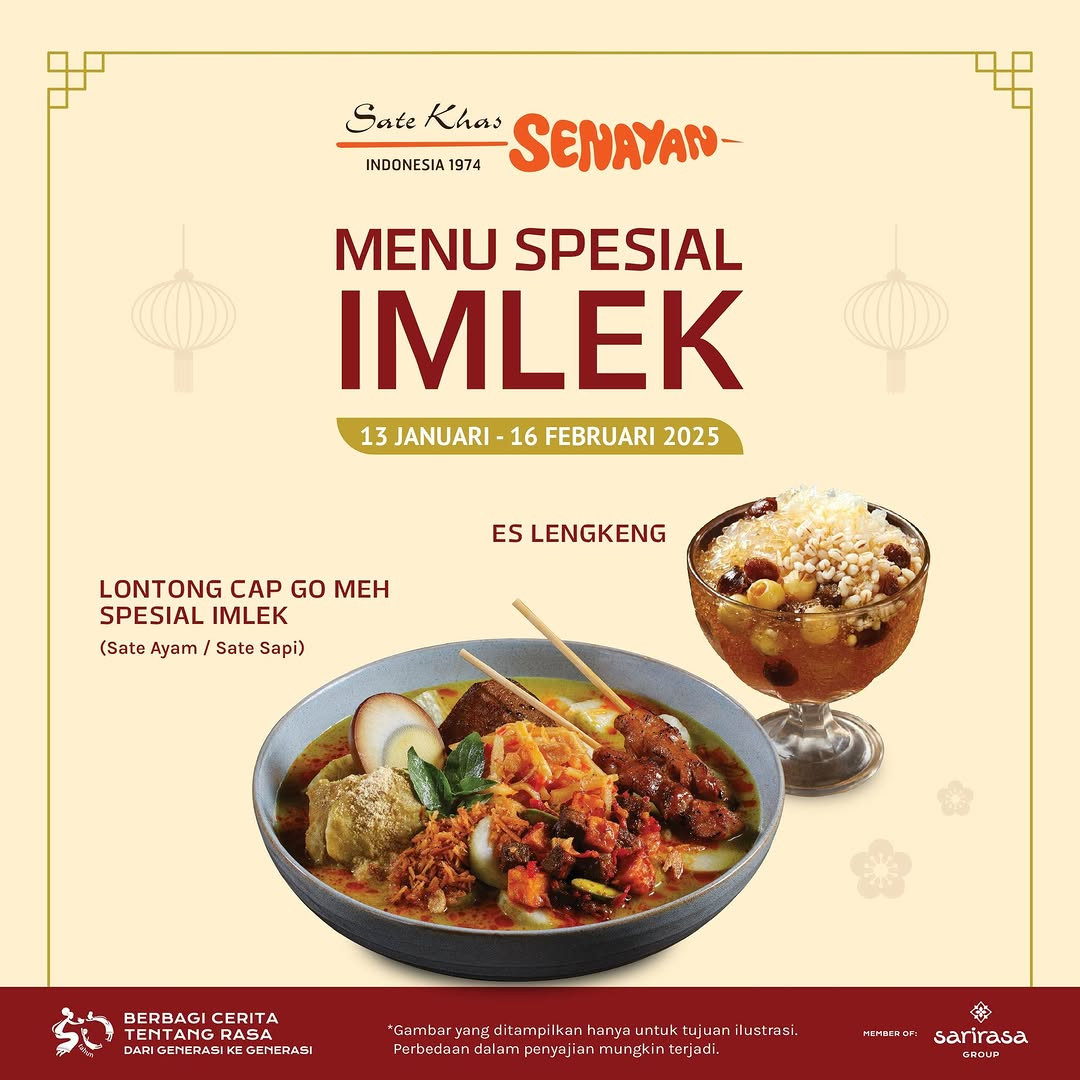 Promo Sate Khas Senayan Menu Spesial Imlek 2025 - Image 2