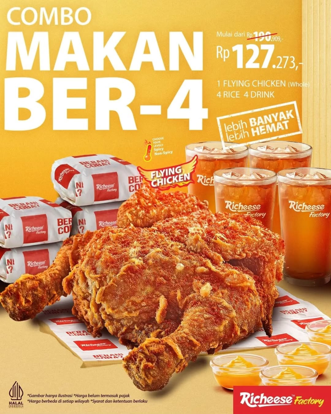 Promo Richeese Combo Makan Berempat Rp 127 Ribuan - Image 1
