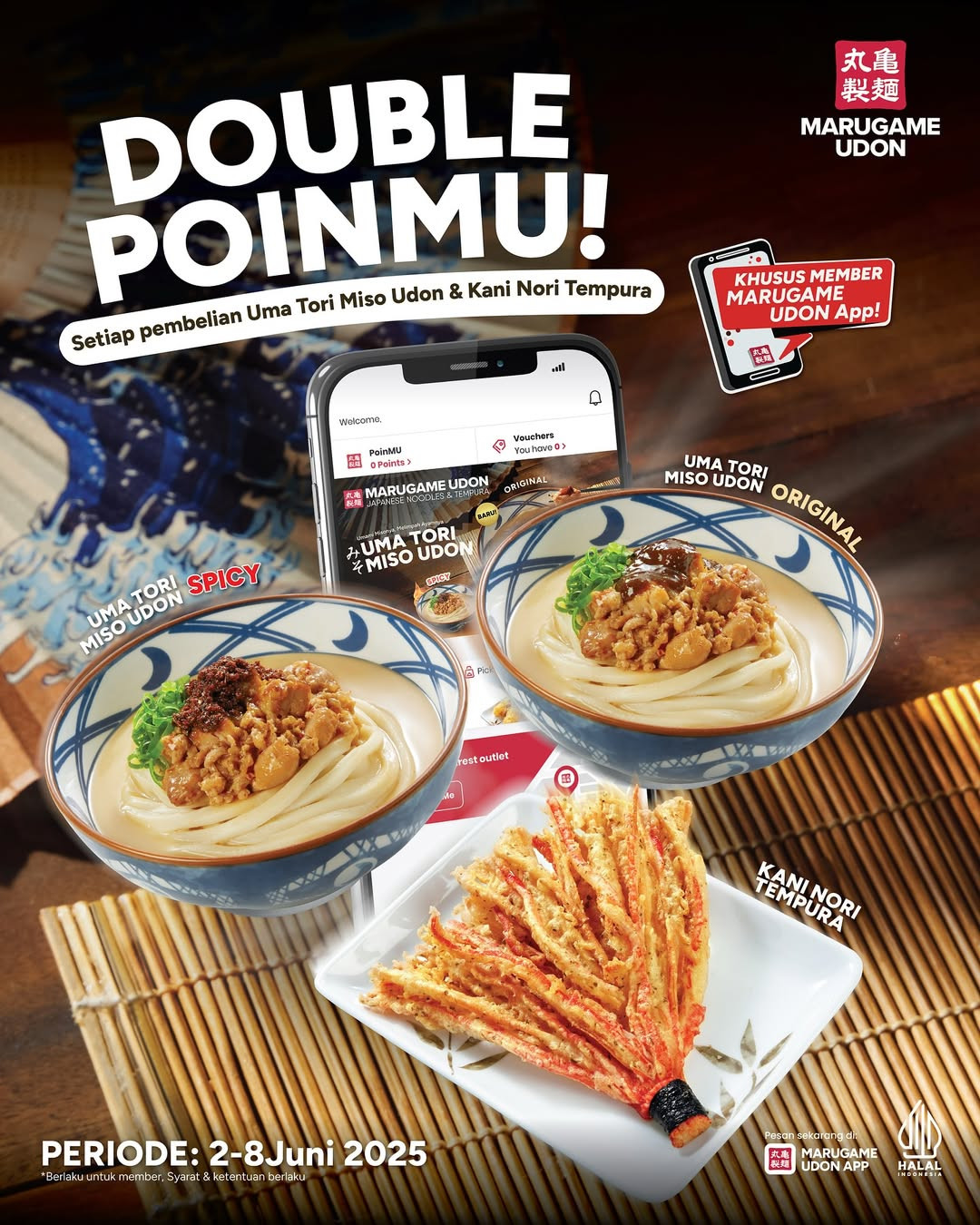 Promo Marugame Udon Dapatkan Double Poin Untuk Member App - Image 1