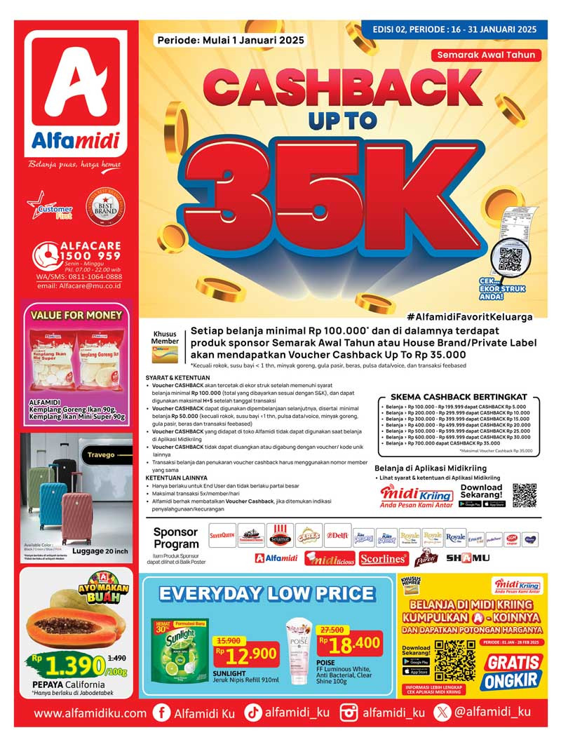 Kalalog Promo Alfamidi Periode 16 - 31 Januari 2024 - Image 1