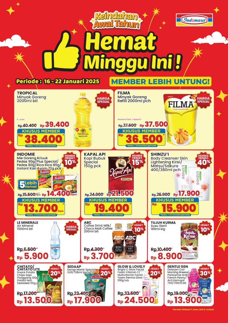 Promo Indomaret Hemat Minggu Ini Periode 16 - 22 Januari 2025 - Image 1