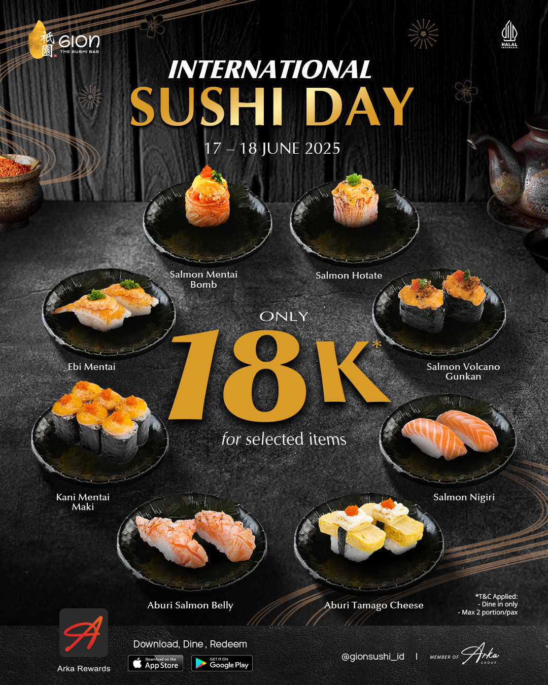 Promo Gion The Sushi Bar Sushi International Sushi Day Deal, Hanya Rp 18K - Image 2
