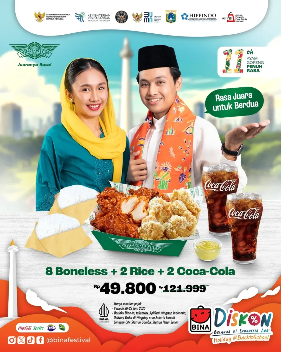 Promo Wingstop Spesial HUT Jakarta - Image 1