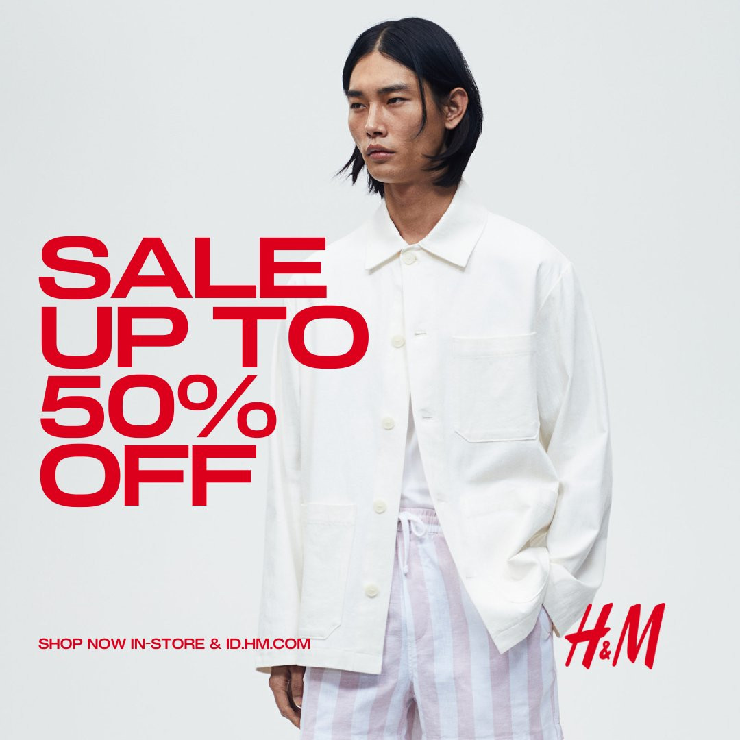 Promo H&M Sale Diskon s/d 50% Offline and Online - Image 1