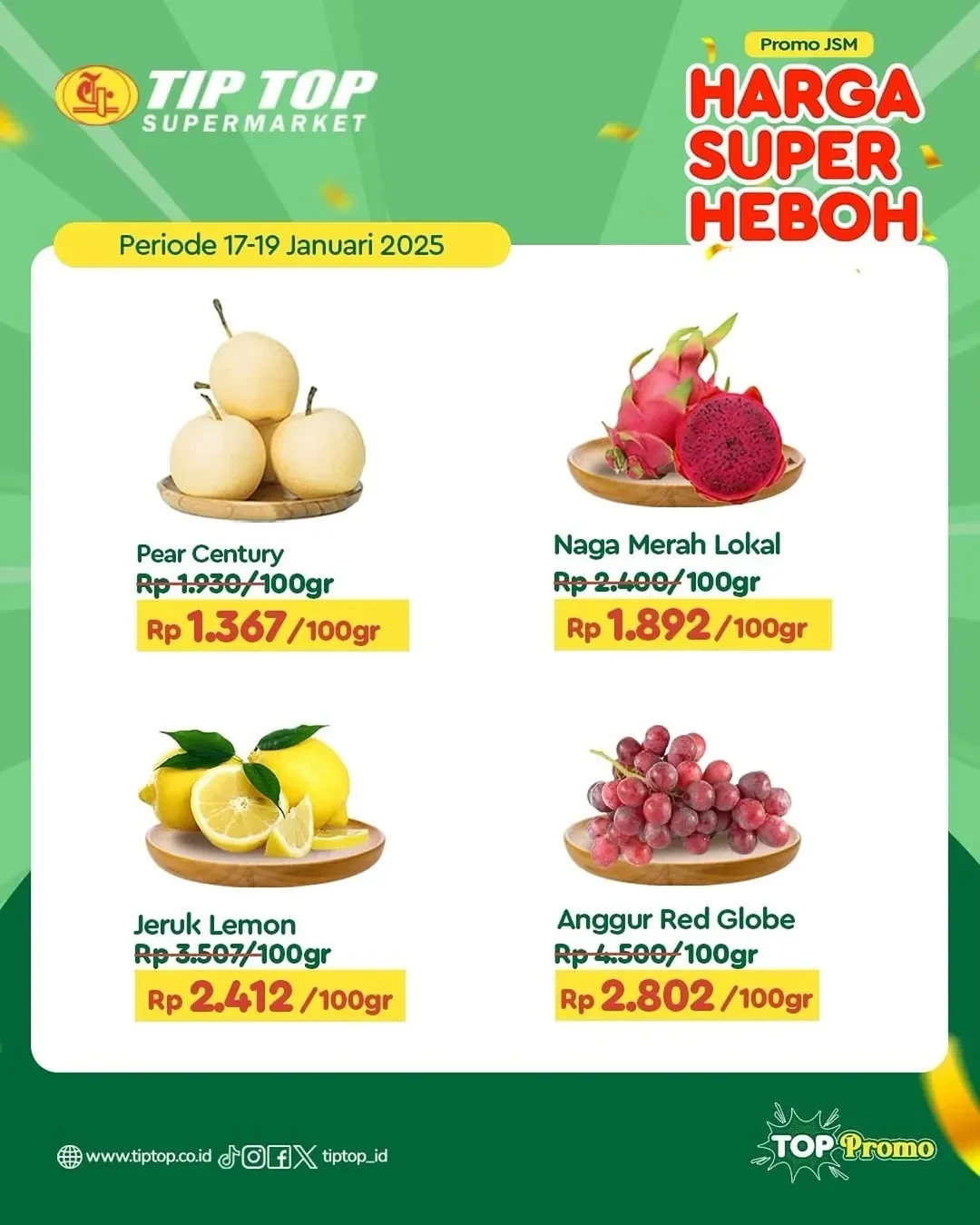 Promo Tip Top JSM Harga Super Heboh  17 - 19 Januari 2025 - Image 2