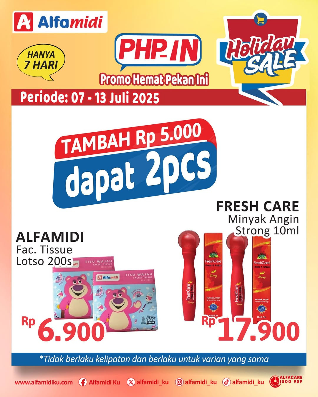 Promo Alfamidi PHPin Periode 7 - 13 Juli 2025 - Image 1