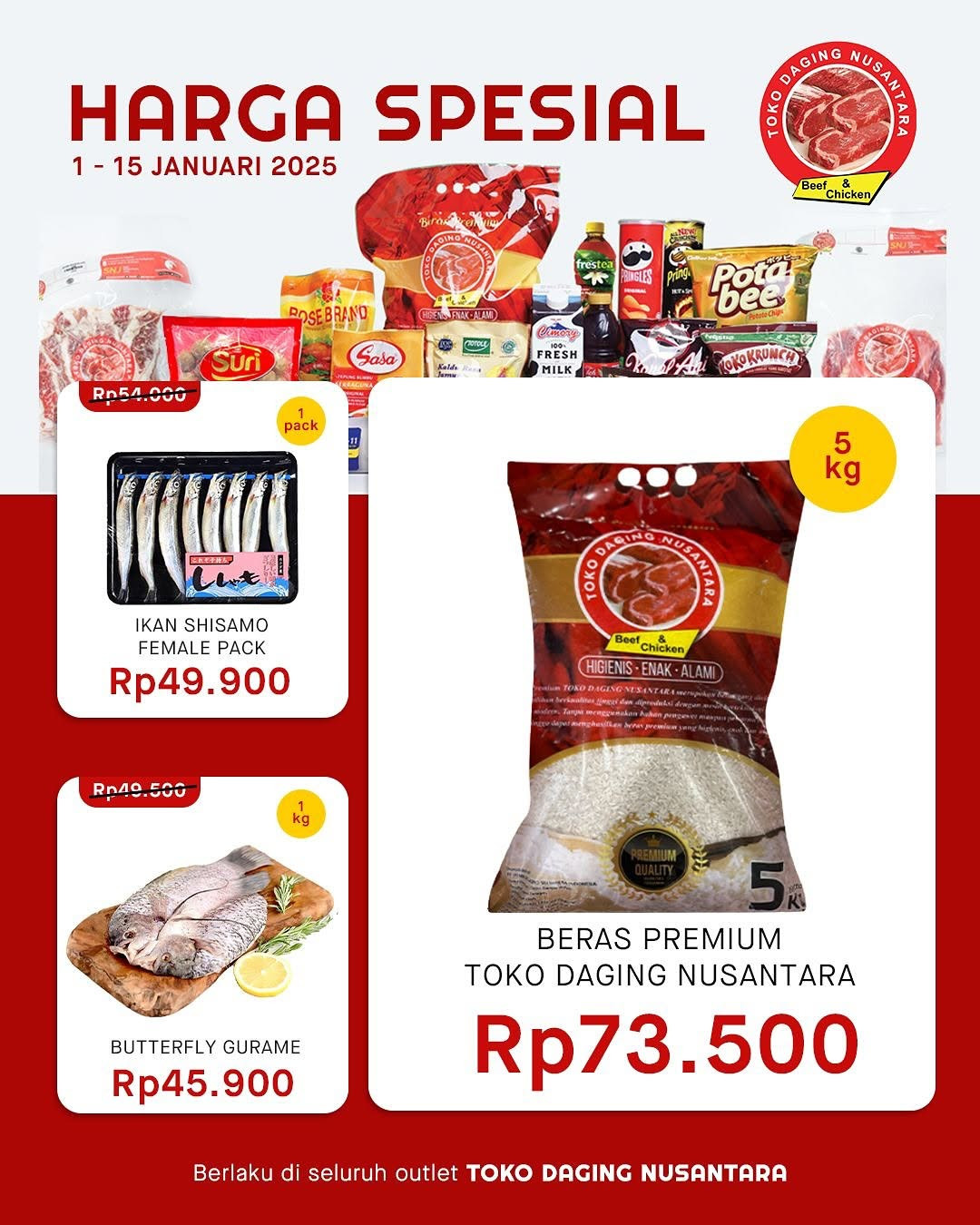 Promo Toko Daging Nusantara Periode 1 - 15 Januari 2025 - Image 1