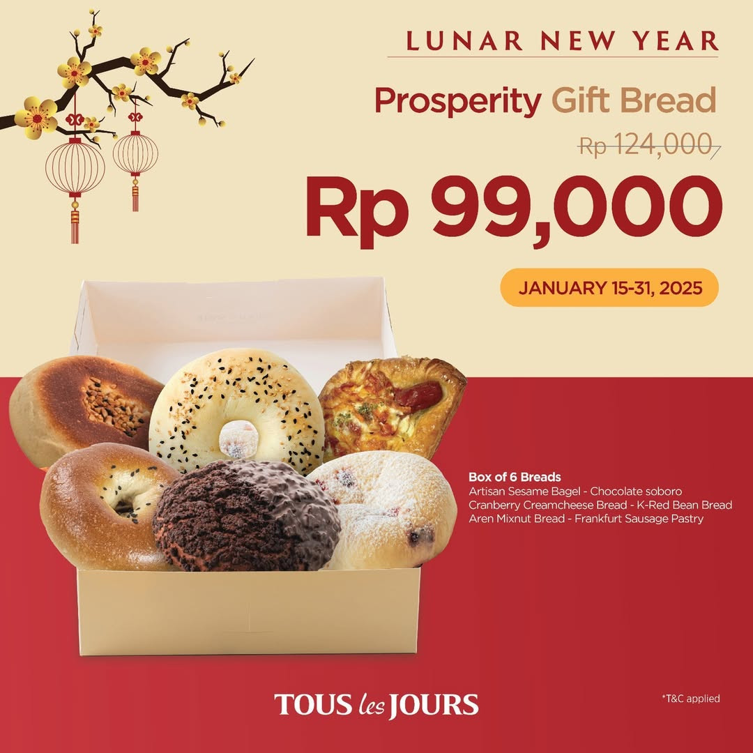 Promo Tous Le Jours Lunar New Year Prosperity Gift Bread Rp 99.000 - Image 2