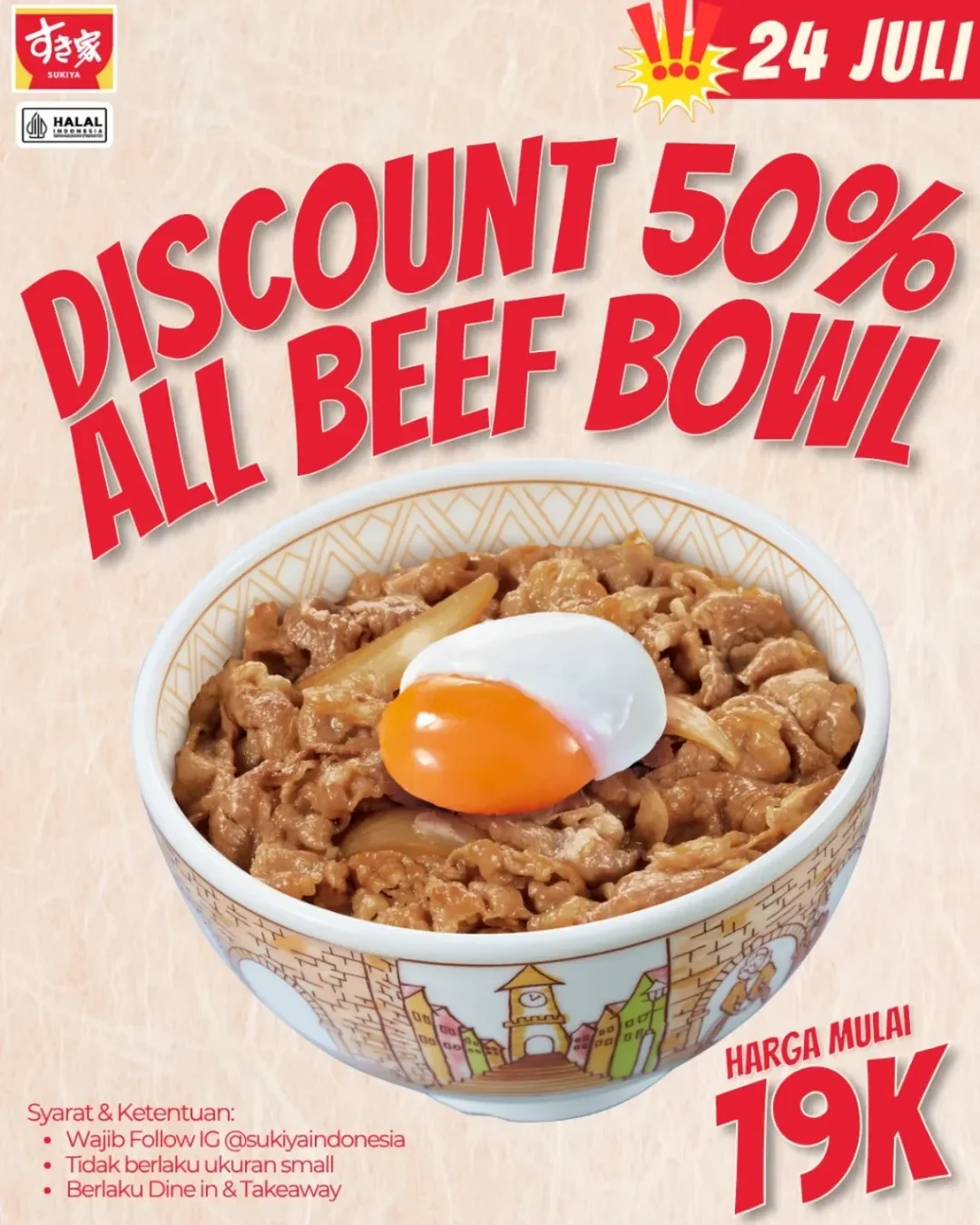Promo Sukiya Diskon 50% Untuk Gyudon di 24 Juli 2025 - Image 2