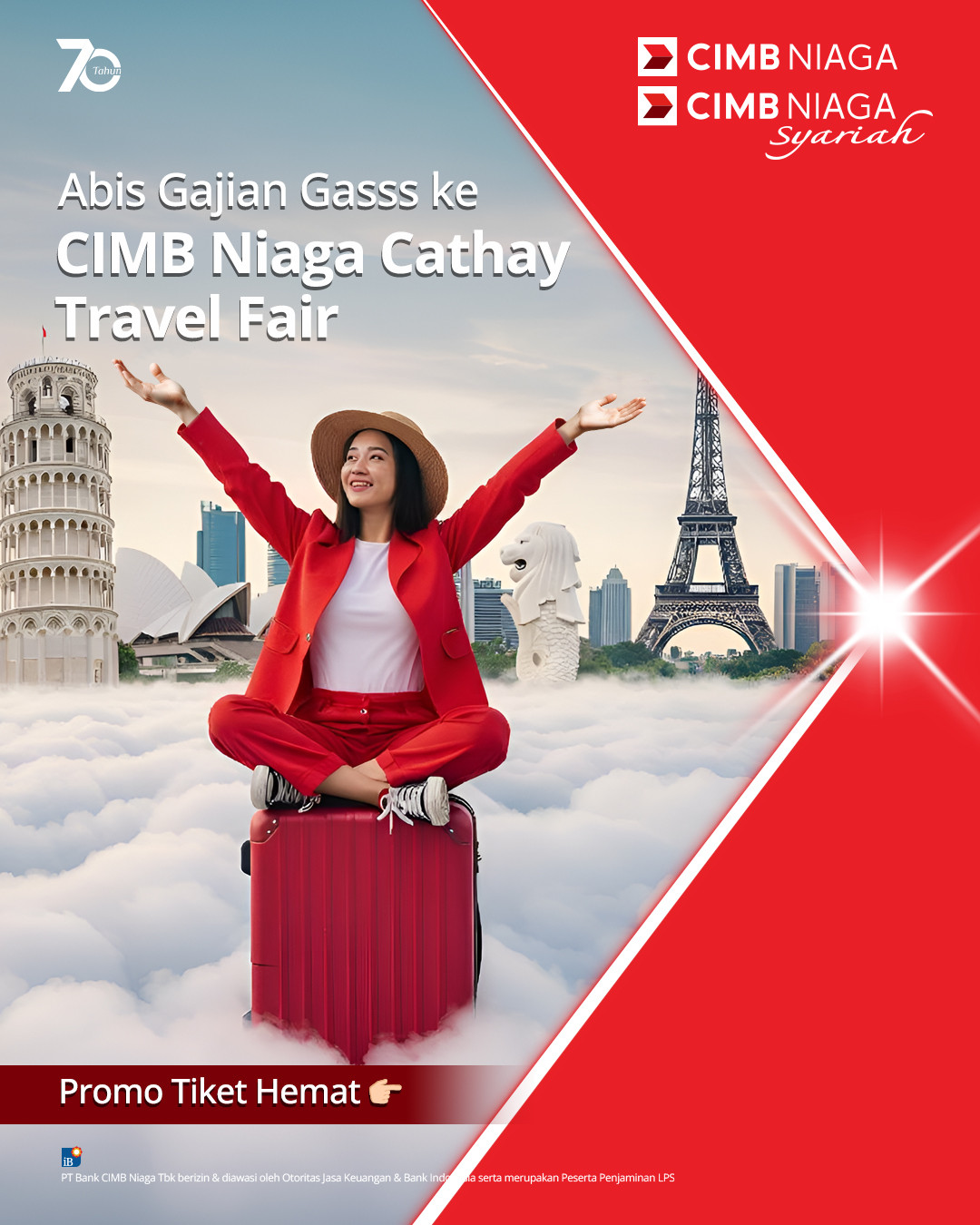 Promo CIMB Niaga Cathay Travel Fair di 3 Kota - Image 1