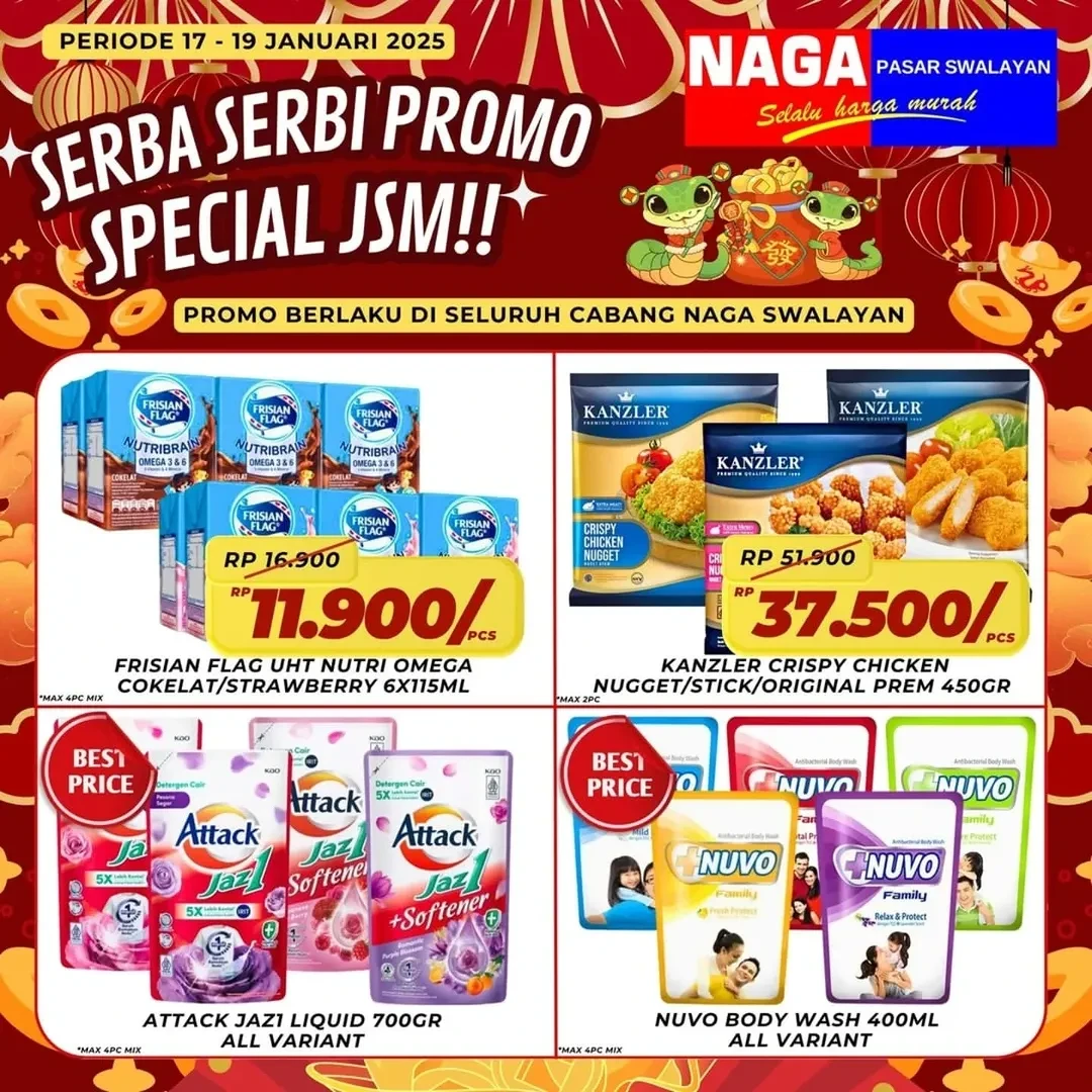 Promo Naga Swalayan JSM Periode 17 - 19 Januari 2025
